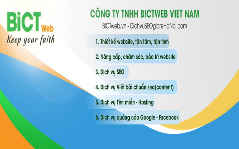 Công ty thiết kế website trọn gói bằng Wordpress giá rẻ BICTWeb